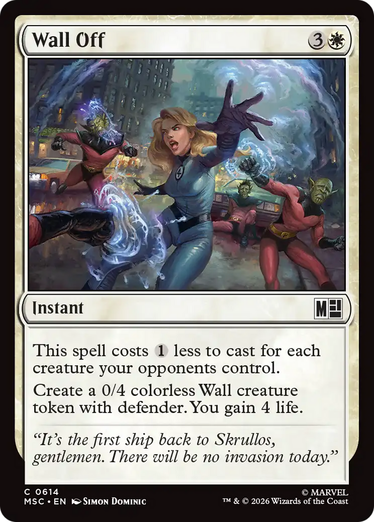Wall Off [Marvel Super Heroes Commander] | Exor Games New Glasgow