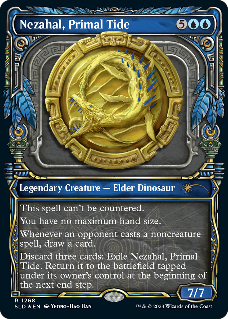 Nezahal, Primal Tide (Halo Foil) [Secret Lair Drop Series] | Exor Games New Glasgow