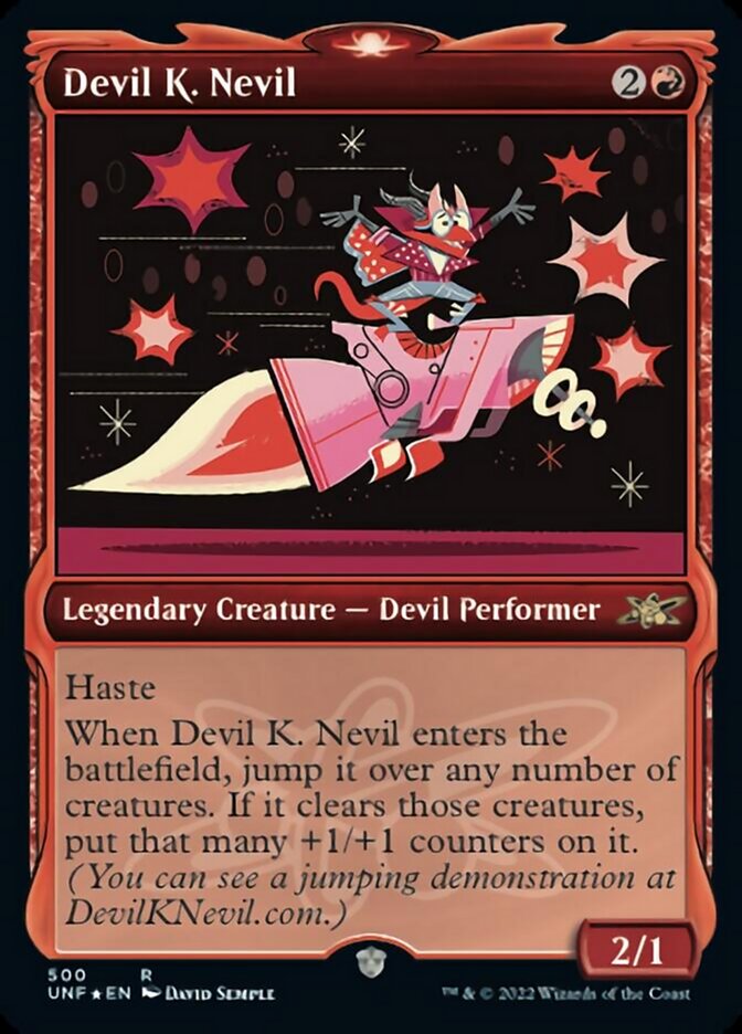 Devil K. Nevil (Showcase) (Galaxy Foil) [Unfinity] | Exor Games New Glasgow