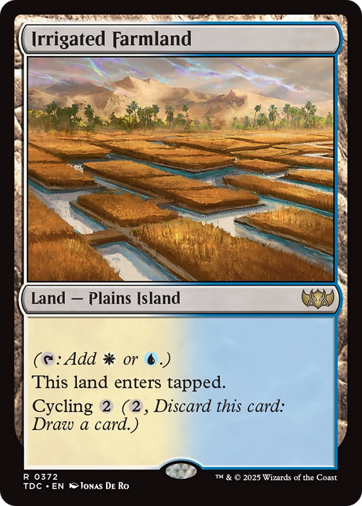 Irrigated Farmland [Tarkir: Dragonstorm Commander] | Exor Games New Glasgow