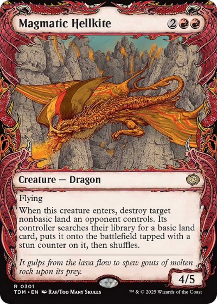 Magmatic Hellkite (Showcase) [Tarkir: Dragonstorm] | Exor Games New Glasgow