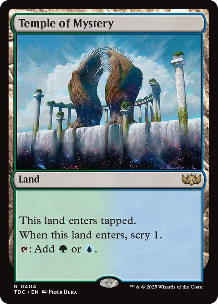 Temple of Mystery [Tarkir: Dragonstorm Commander] | Exor Games New Glasgow