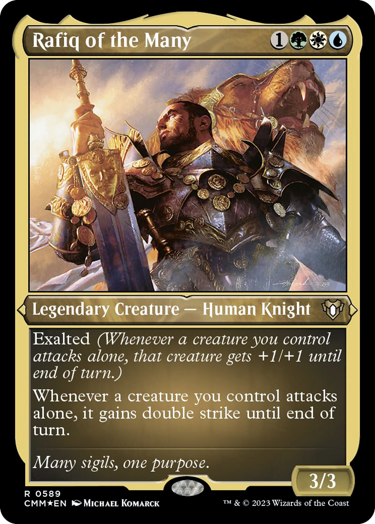 Rafiq of the Many (Foil Etched) [Commander Masters] | Exor Games New Glasgow