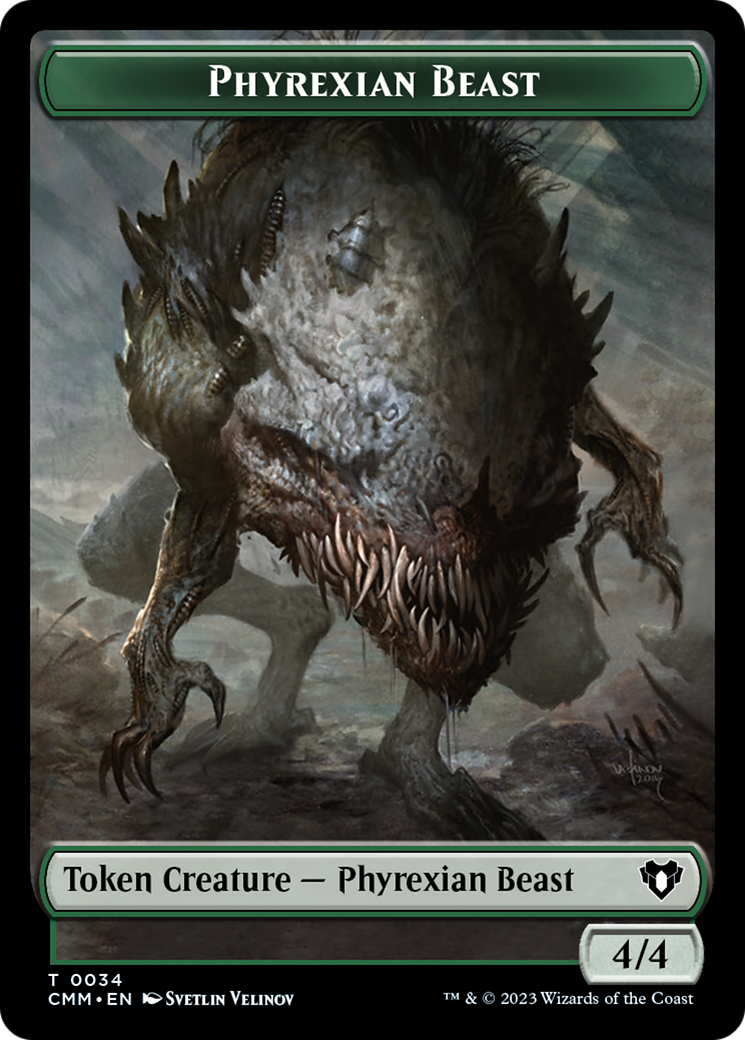 Phyrexian Beast Token [Commander Masters Tokens] | Exor Games New Glasgow