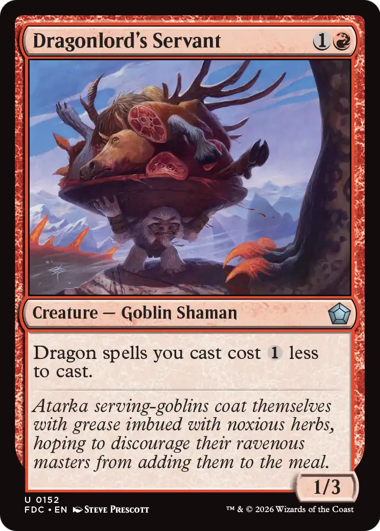 Dragonlord's Servant [Foundations Commander] | Exor Games New Glasgow