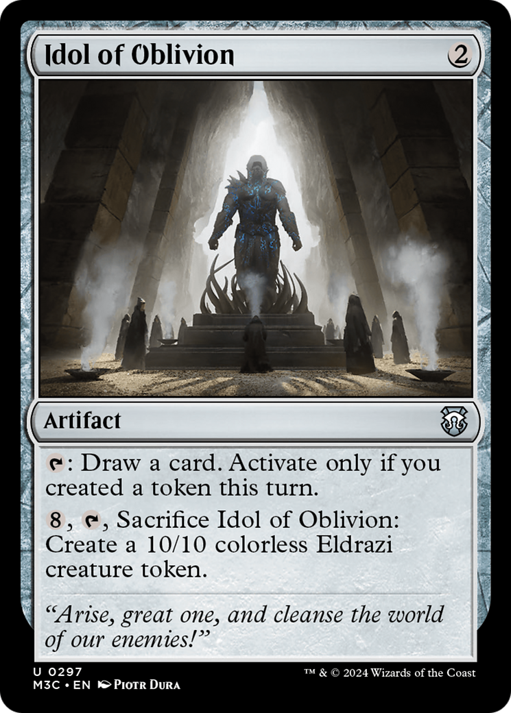 Idol of Oblivion (Ripple Foil) [Modern Horizons 3 Commander] | Exor Games New Glasgow