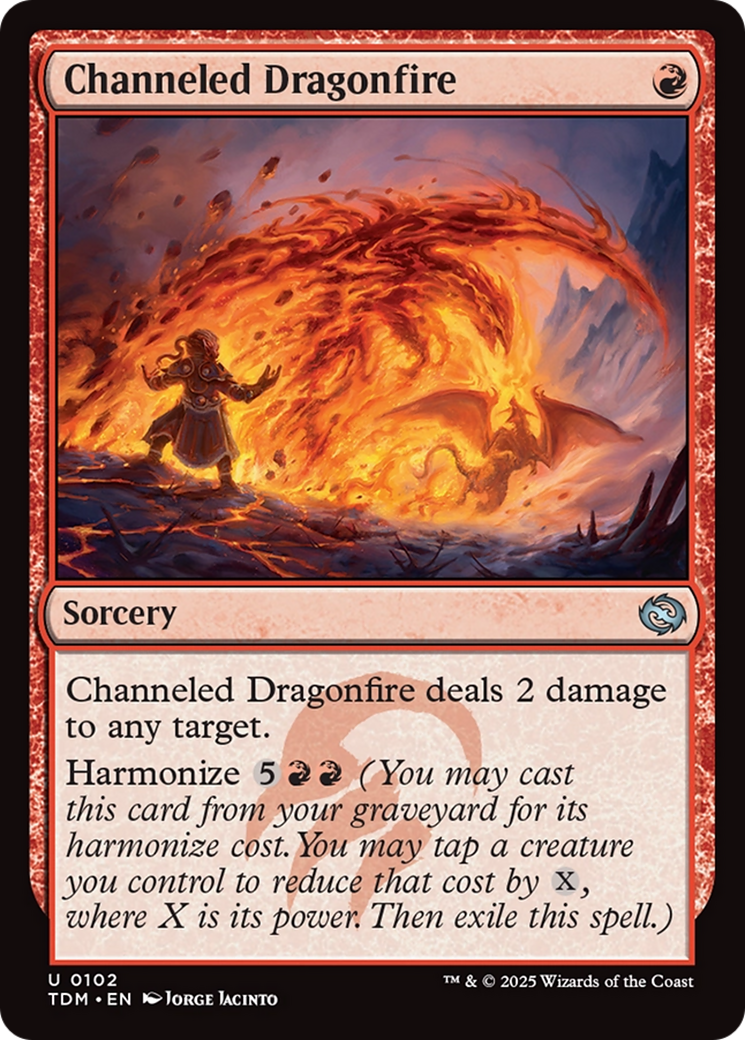 Channeled Dragonfire [Tarkir: Dragonstorm] | Exor Games New Glasgow