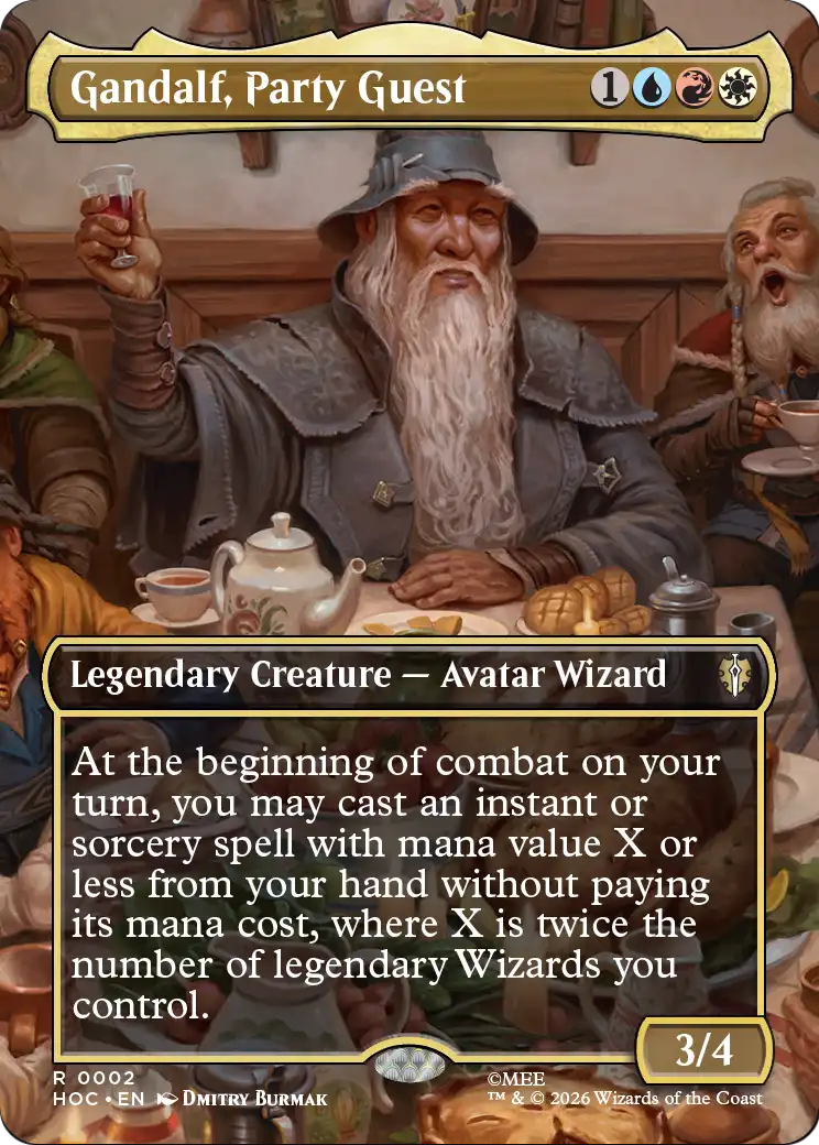 Gandalf, Party Guest (Borderless) [The Hobbit: Eternal-Legal] | Exor Games New Glasgow