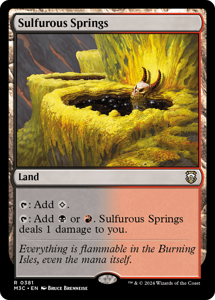 Sulfurous Springs (Ripple Foil) [Modern Horizons 3 Commander] | Exor Games New Glasgow