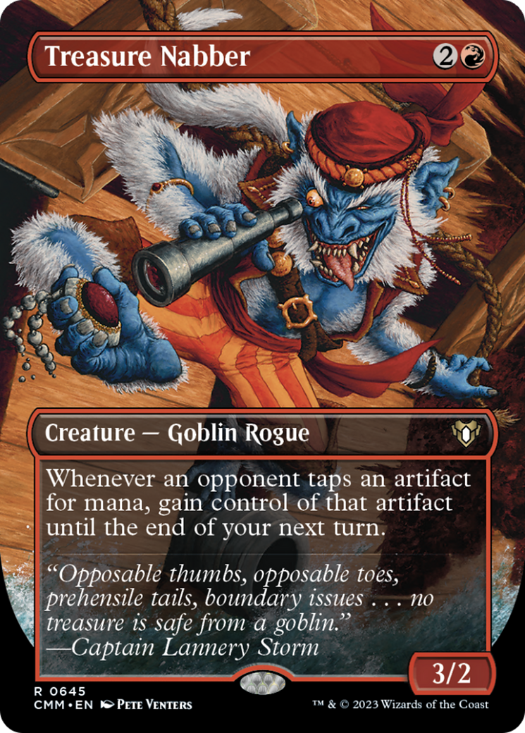 Treasure Nabber (Borderless Alternate Art) [Commander Masters] | Exor Games New Glasgow