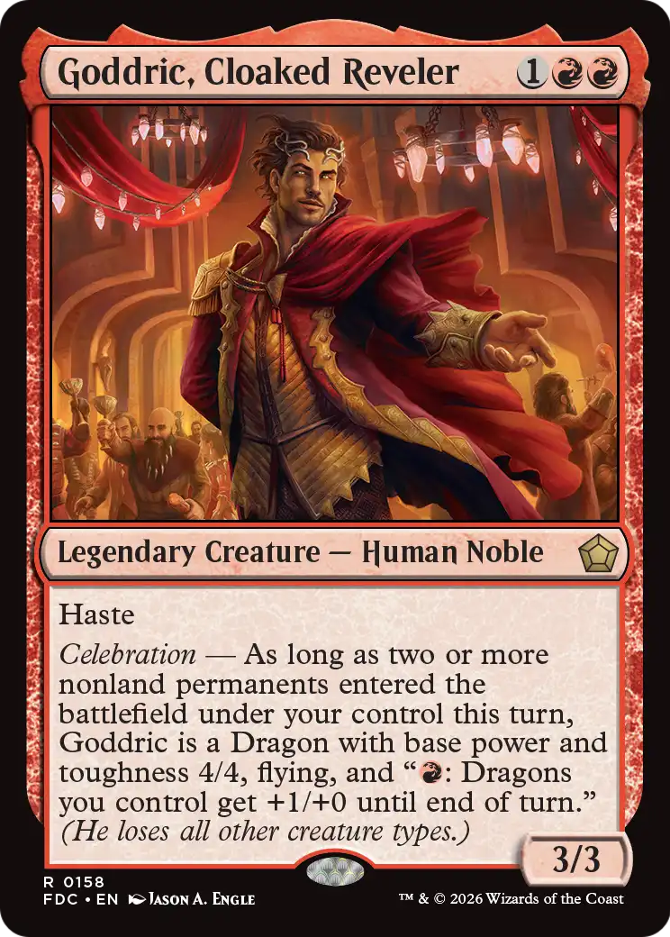 Goddric, Cloaked Reveler [Foundations Commander] | Exor Games New Glasgow