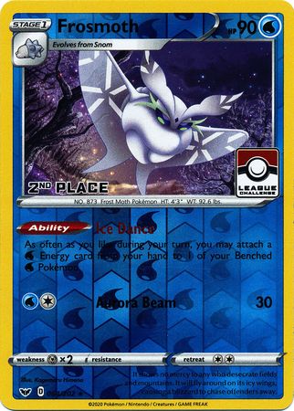 Frosmoth (064/202) (League Promo 2nd Place) [Sword & Shield: Base Set] | Exor Games New Glasgow