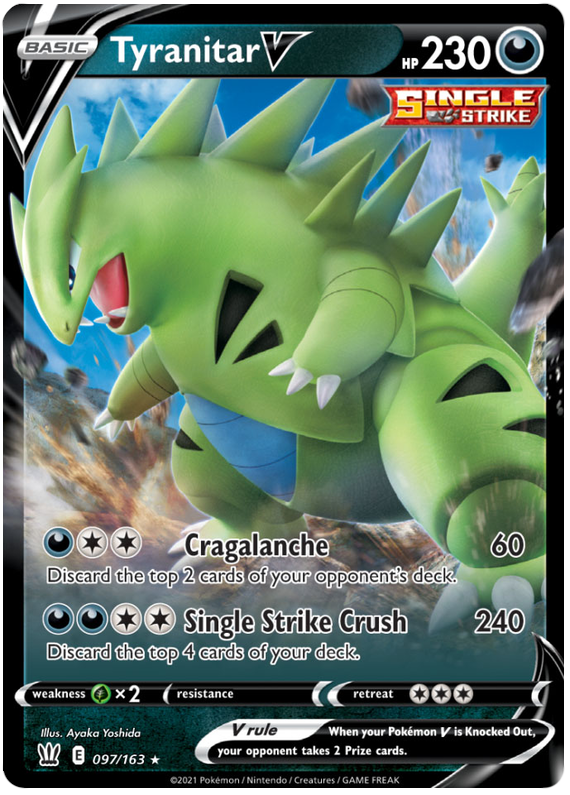 Tyranitar V (097/163) [Sword & Shield: Battle Styles] | Exor Games New Glasgow