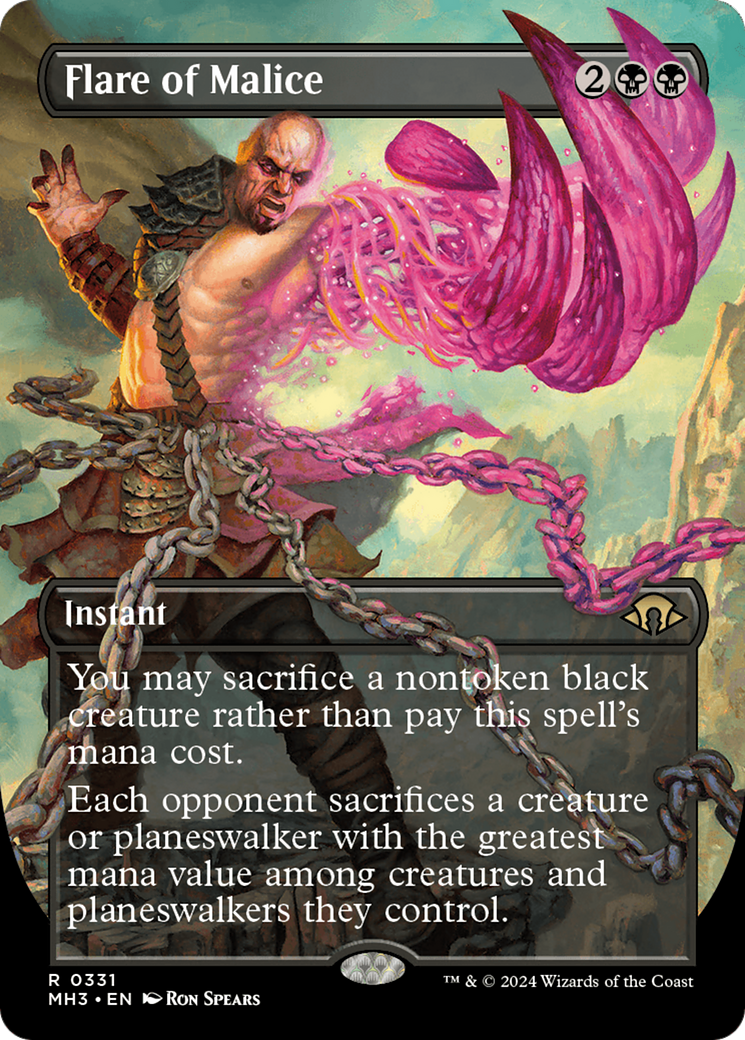Flare of Malice (Borderless) [Modern Horizons 3] | Exor Games New Glasgow