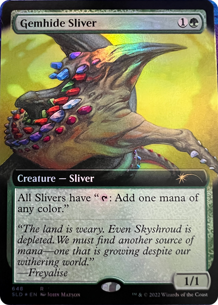 Gemhide Sliver (Extended Art) [Secret Lair Drop Series] | Exor Games New Glasgow