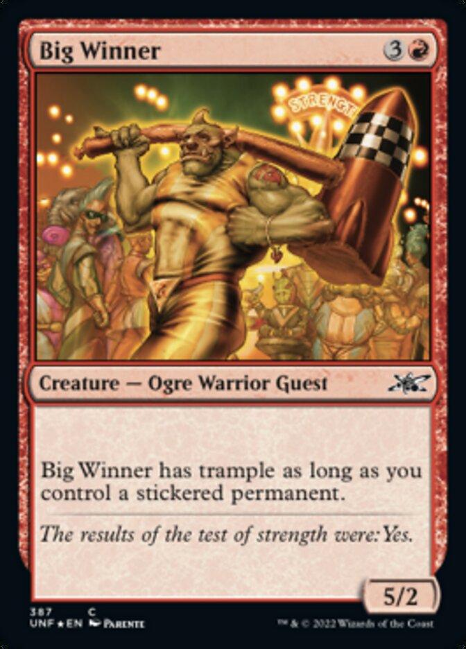 Big Winner (Galaxy Foil) [Unfinity] | Exor Games New Glasgow