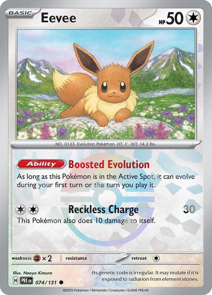 Eevee (074/131) (Poke Ball Pattern) [Scarlet & Violet: Prismatic Evolutions] | Exor Games New Glasgow