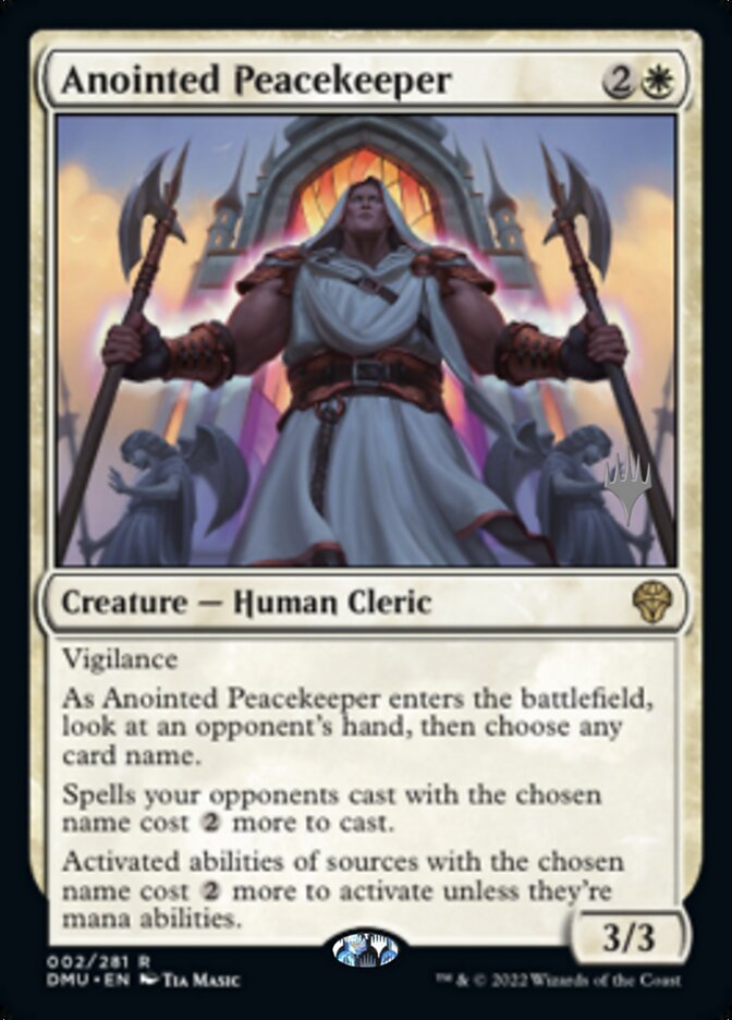 Anointed Peacekeeper (Promo Pack) [Dominaria United Promos] | Exor Games New Glasgow