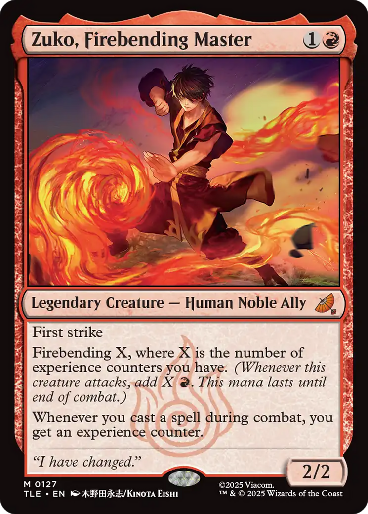 Zuko, Firebending Master [Avatar: The Last Airbender: Eternal-Legal] | Exor Games New Glasgow