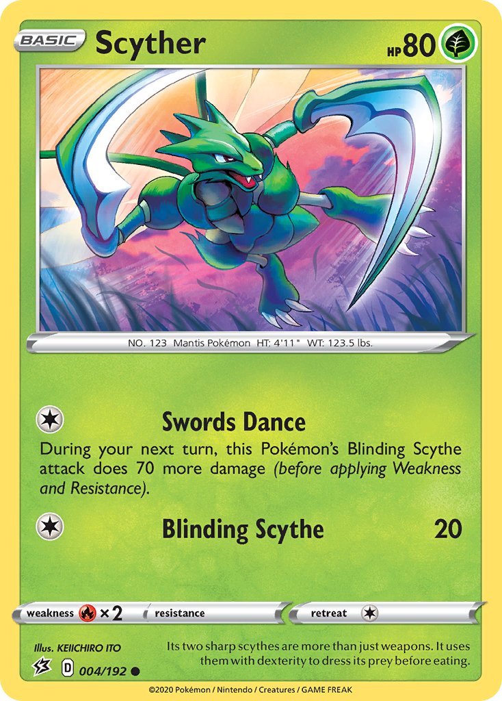 Scyther (004/192) [Sword & Shield: Rebel Clash] | Exor Games New Glasgow