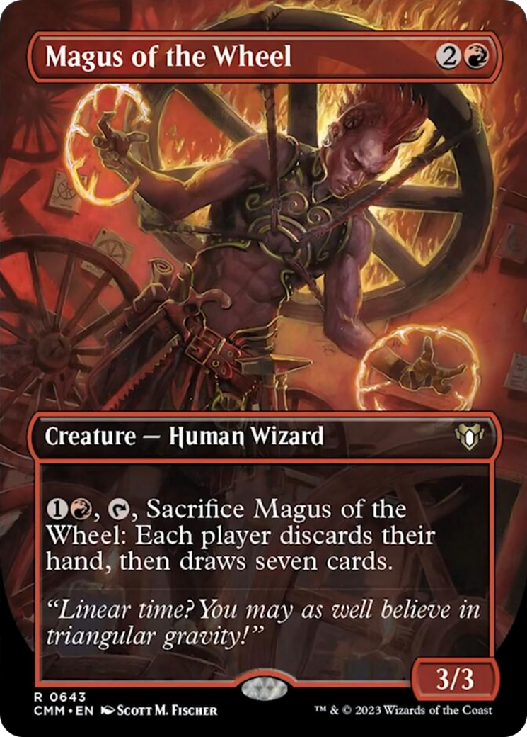 Magus of the Wheel (Borderless Alternate Art) [Commander Masters] | Exor Games New Glasgow