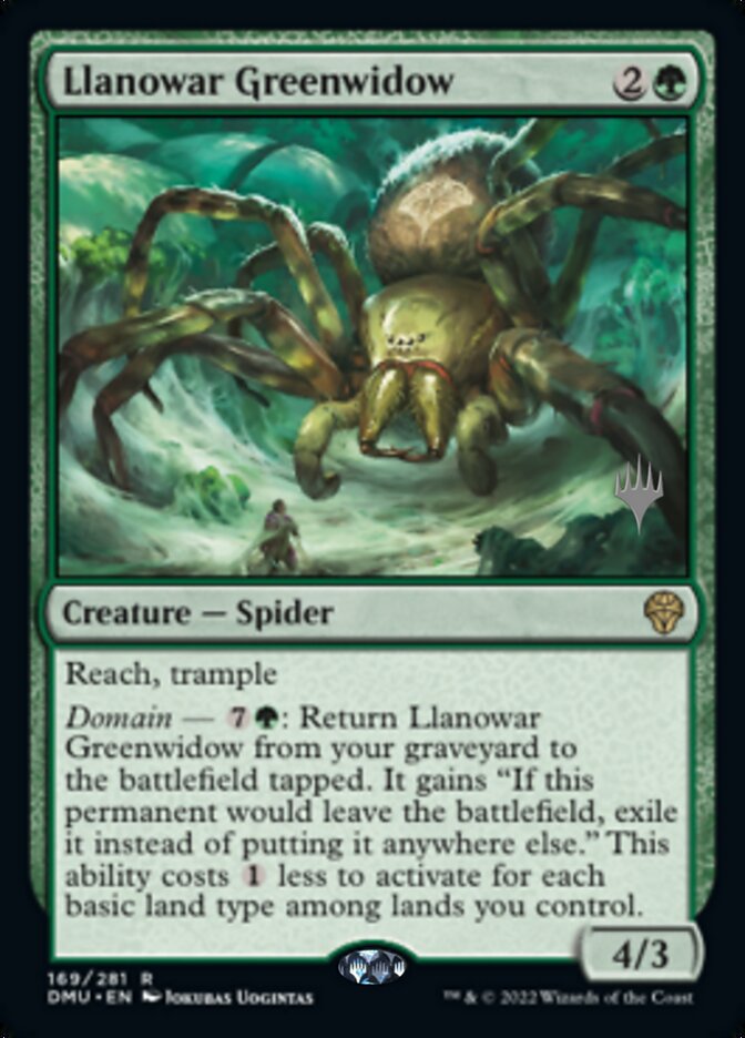 Llanowar Greenwidow (Promo Pack) [Dominaria United Promos] | Exor Games New Glasgow