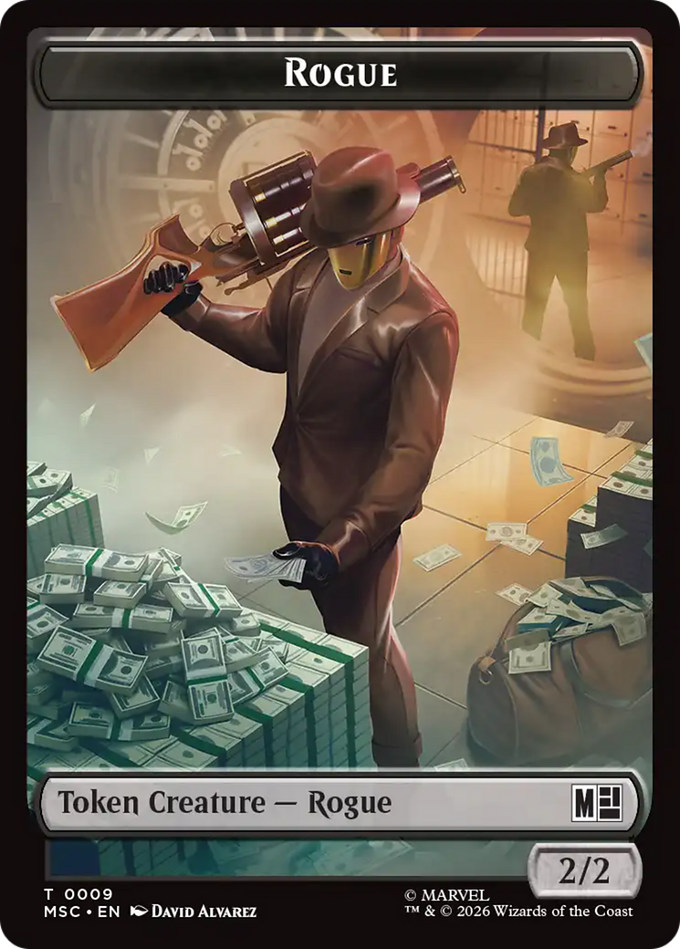 Copy // Rogue Double-Sided Token [Marvel Super Heroes Commander Tokens] | Exor Games New Glasgow