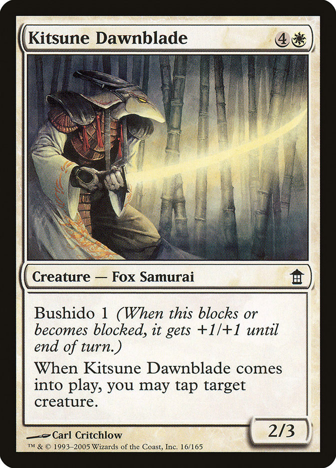 Kitsune Dawnblade [Saviors of Kamigawa] | Exor Games New Glasgow