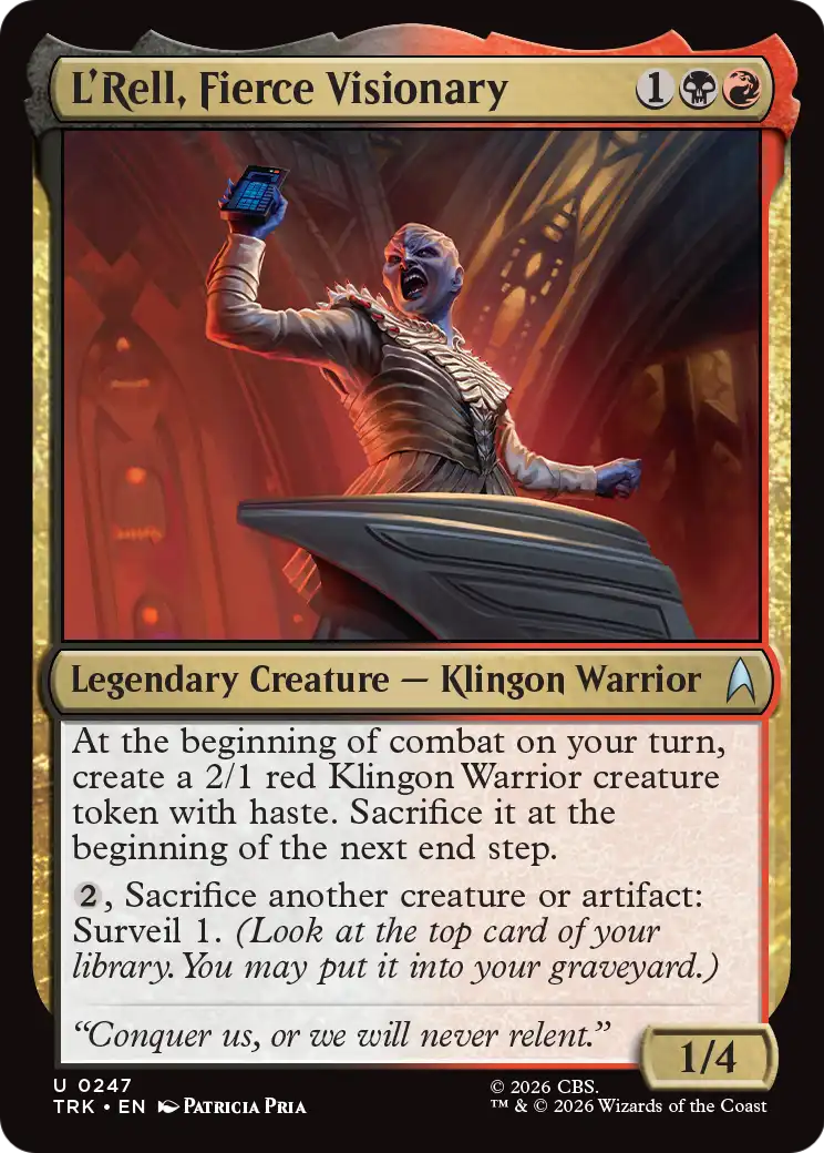 L'Rell, Fierce Visionary [Star Trek] | Exor Games New Glasgow