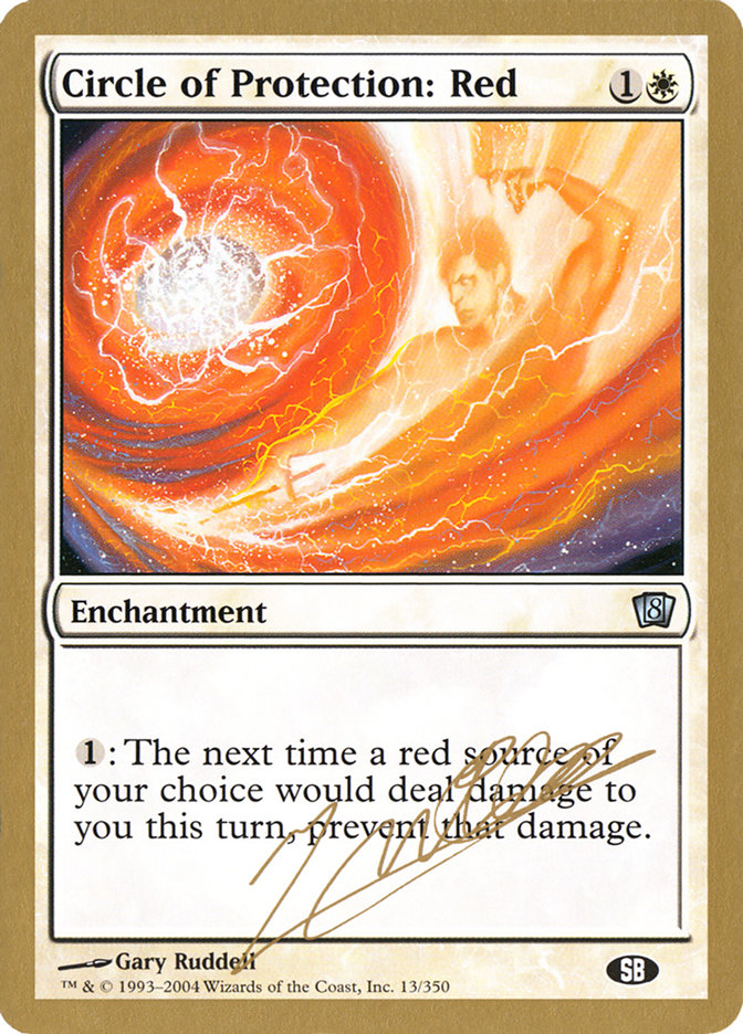 Circle of Protection: Red (Julien Nuijten) (SB) [World Championship Decks 2004] | Exor Games New Glasgow