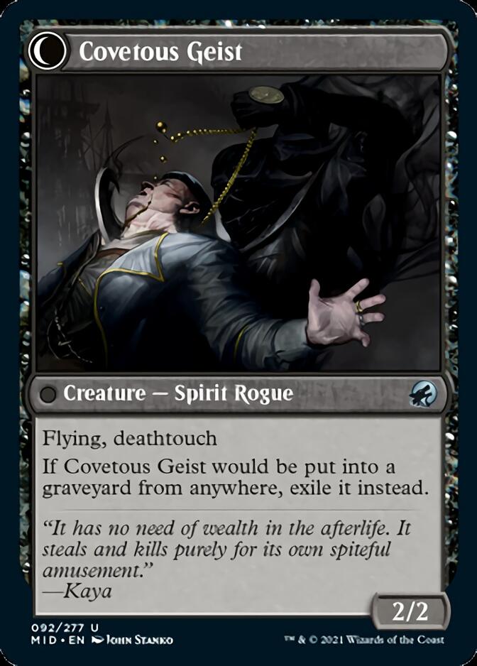 Covert Cutpurse // Covetous Geist [Innistrad: Midnight Hunt] | Exor Games New Glasgow