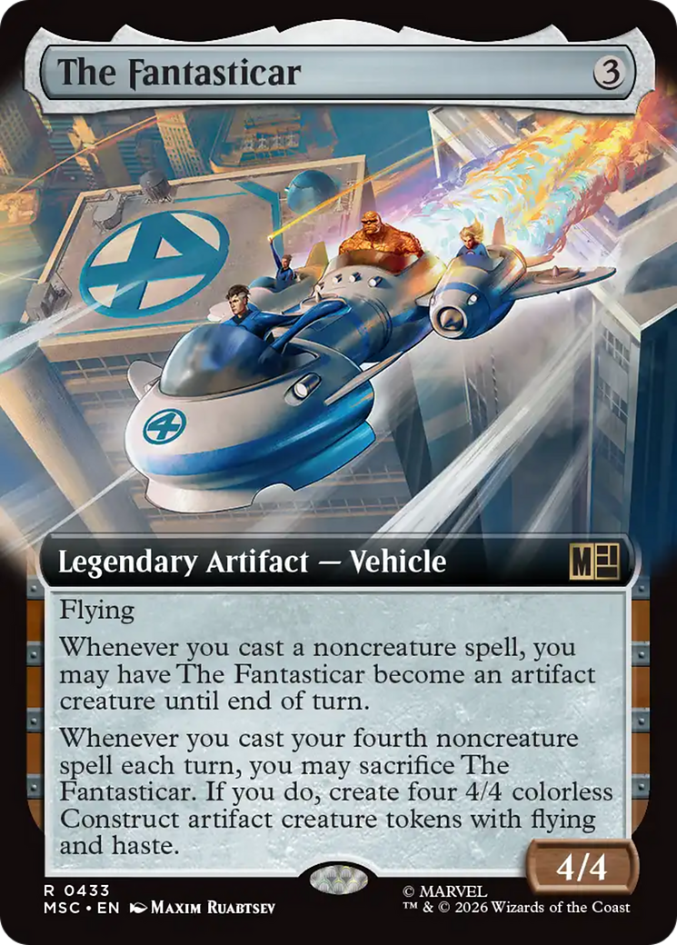 The Fantasticar (Extended Art) [Marvel Super Heroes Commander] | Exor Games New Glasgow
