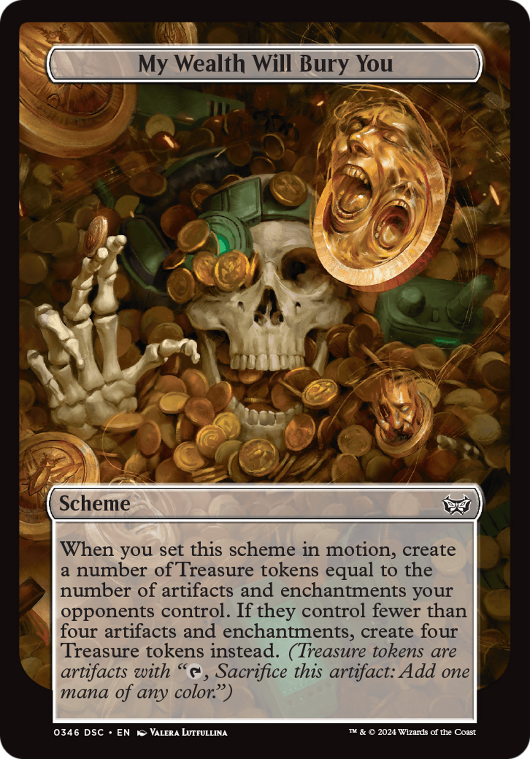 My Wealth Will Bury You (Full Art) [Duskmourn: House of Horror Commander] | Exor Games New Glasgow