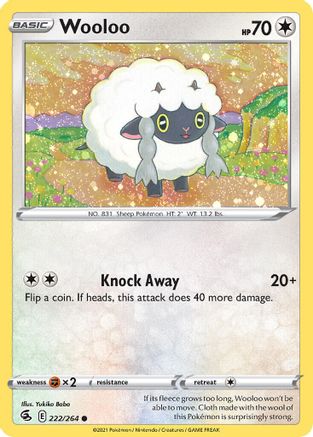 Wooloo (222/264) (Cosmos Holo) [Sword & Shield: Fusion Strike] | Exor Games New Glasgow