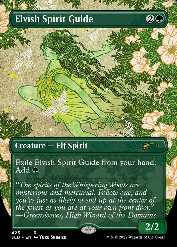 Elvish Spirit Guide (Borderless) [Secret Lair Drop Series] | Exor Games New Glasgow