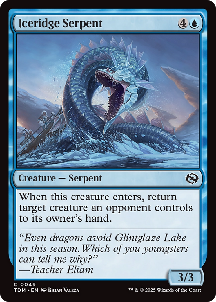 Iceridge Serpent [Tarkir: Dragonstorm] | Exor Games New Glasgow