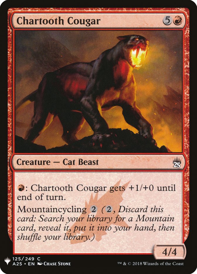 Chartooth Cougar [Mystery Booster] | Exor Games New Glasgow