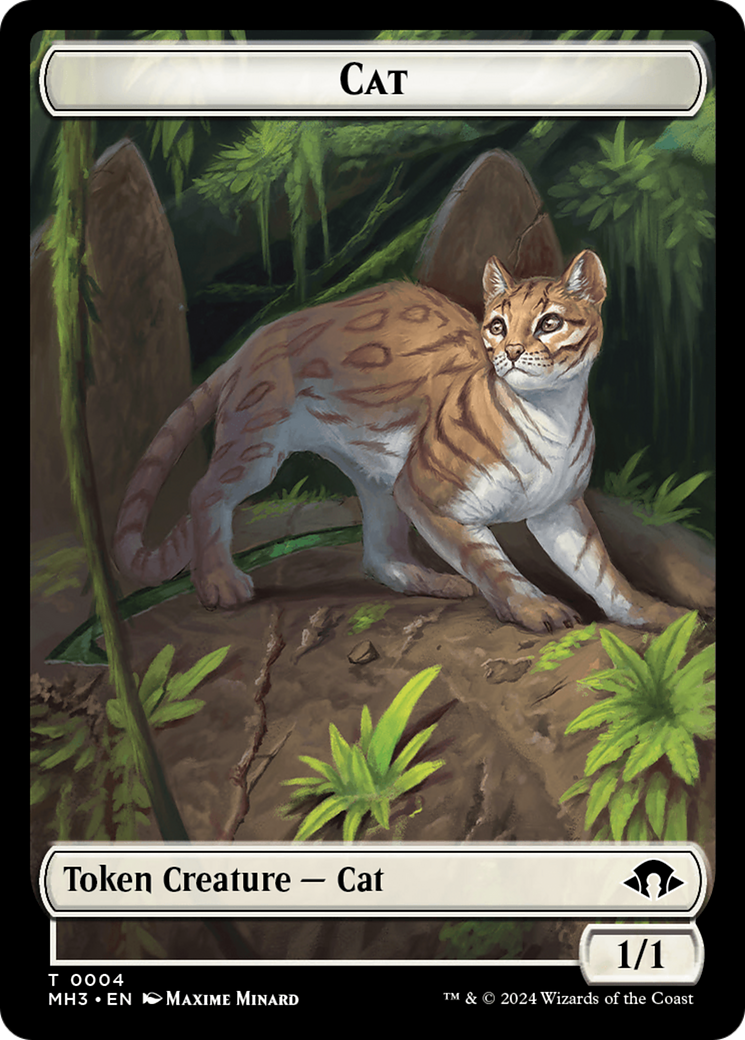 Cat Token [Modern Horizons 3 Tokens] | Exor Games New Glasgow