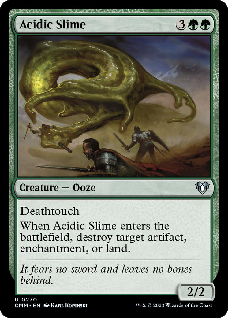 Acidic Slime [Commander Masters] | Exor Games New Glasgow