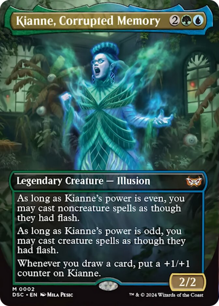 Kianne, Corrupted Memory (Borderless) [Duskmourn: House of Horror Commander] | Exor Games New Glasgow