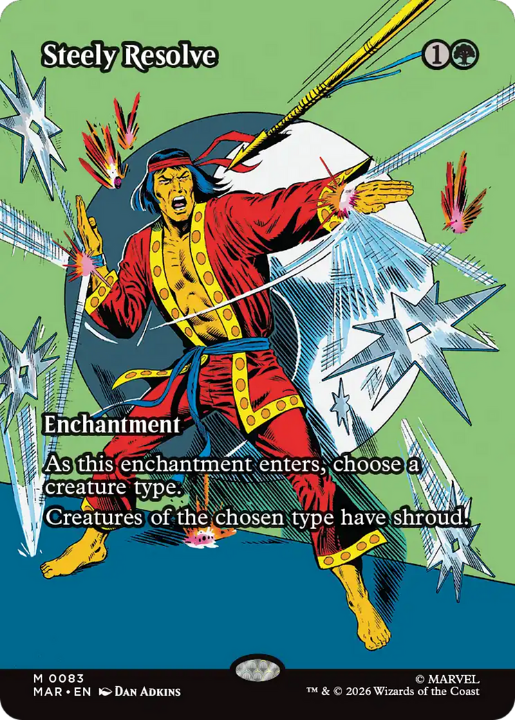 Steely Resolve (Borderless) [Marvel Universe: Eternal-Legal] | Exor Games New Glasgow