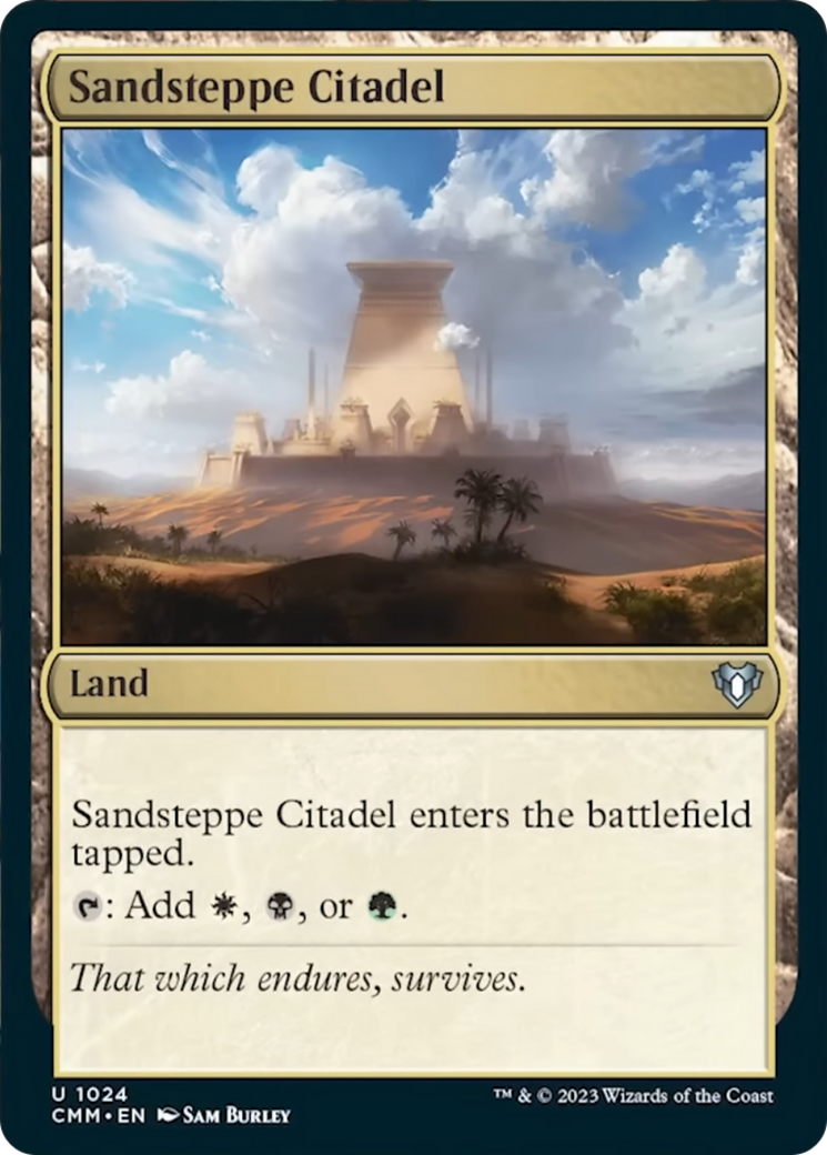 Sandsteppe Citadel [Commander Masters] | Exor Games New Glasgow