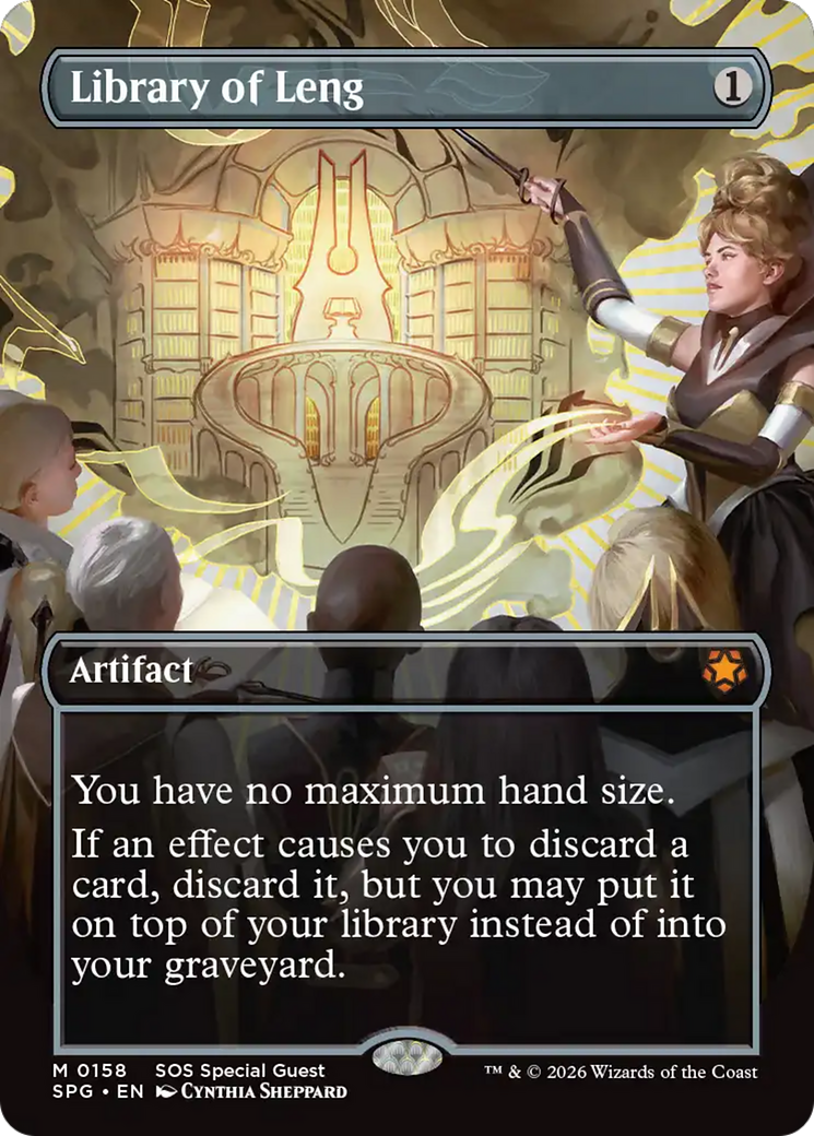 Library of Leng (Borderless) [Secrets of Strixhaven Special Guests] | Exor Games New Glasgow
