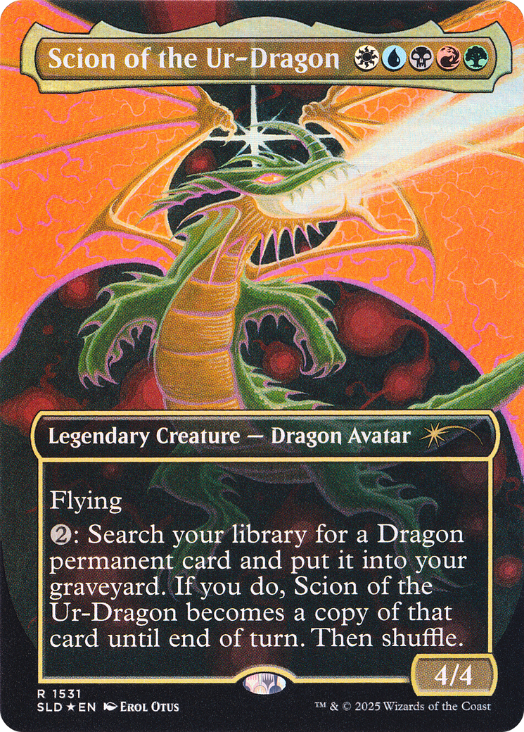 Scion of the Ur-Dragon (Rainbow Foil) [Secret Lair Drop Series] | Exor Games New Glasgow
