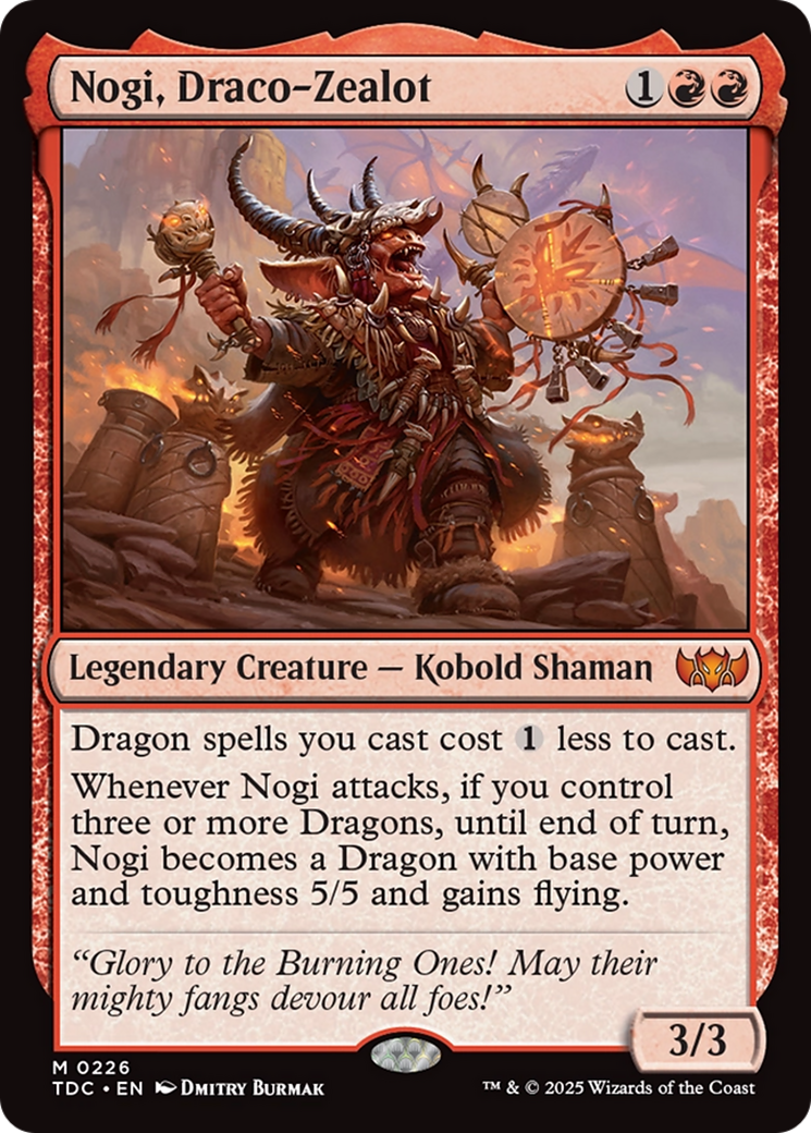 Nogi, Draco-Zealot [Tarkir: Dragonstorm Commander] | Exor Games New Glasgow
