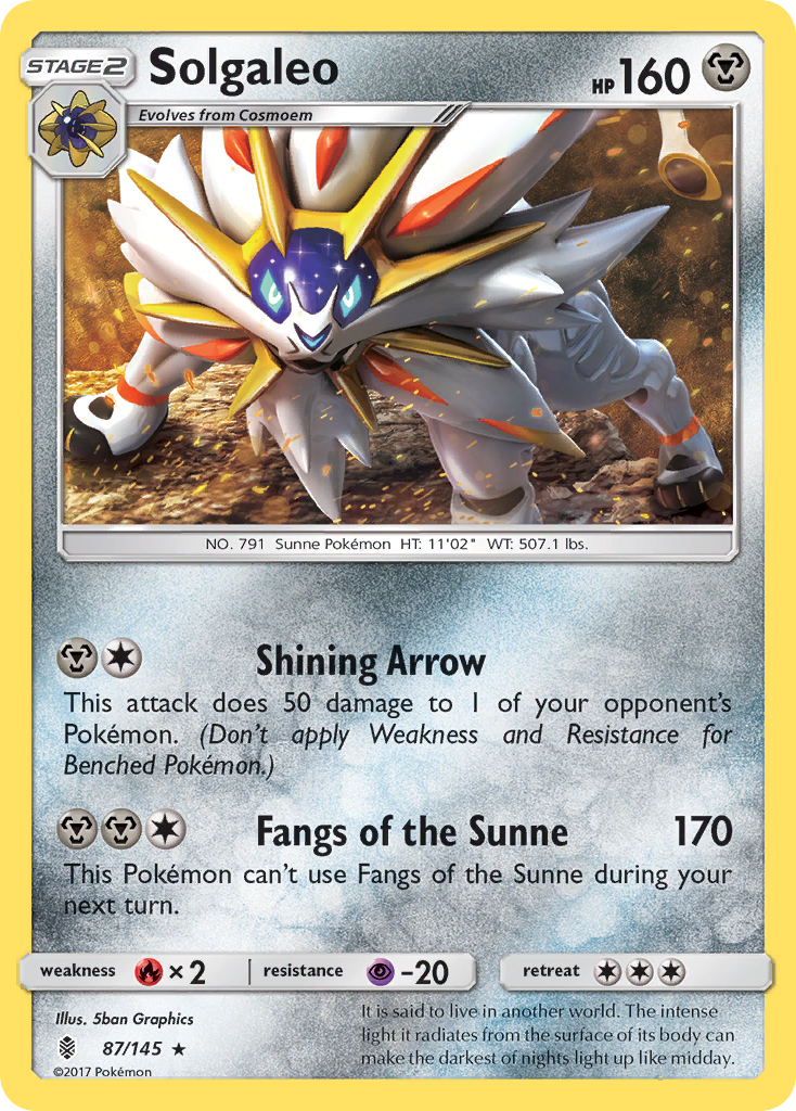 Solgaleo (87/145) [Sun & Moon: Guardians Rising] | Exor Games New Glasgow