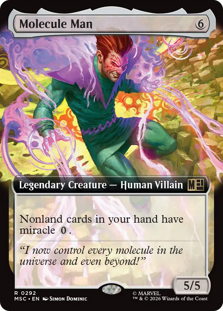 Molecule Man (Extended Art) [Marvel Super Heroes Commander] | Exor Games New Glasgow