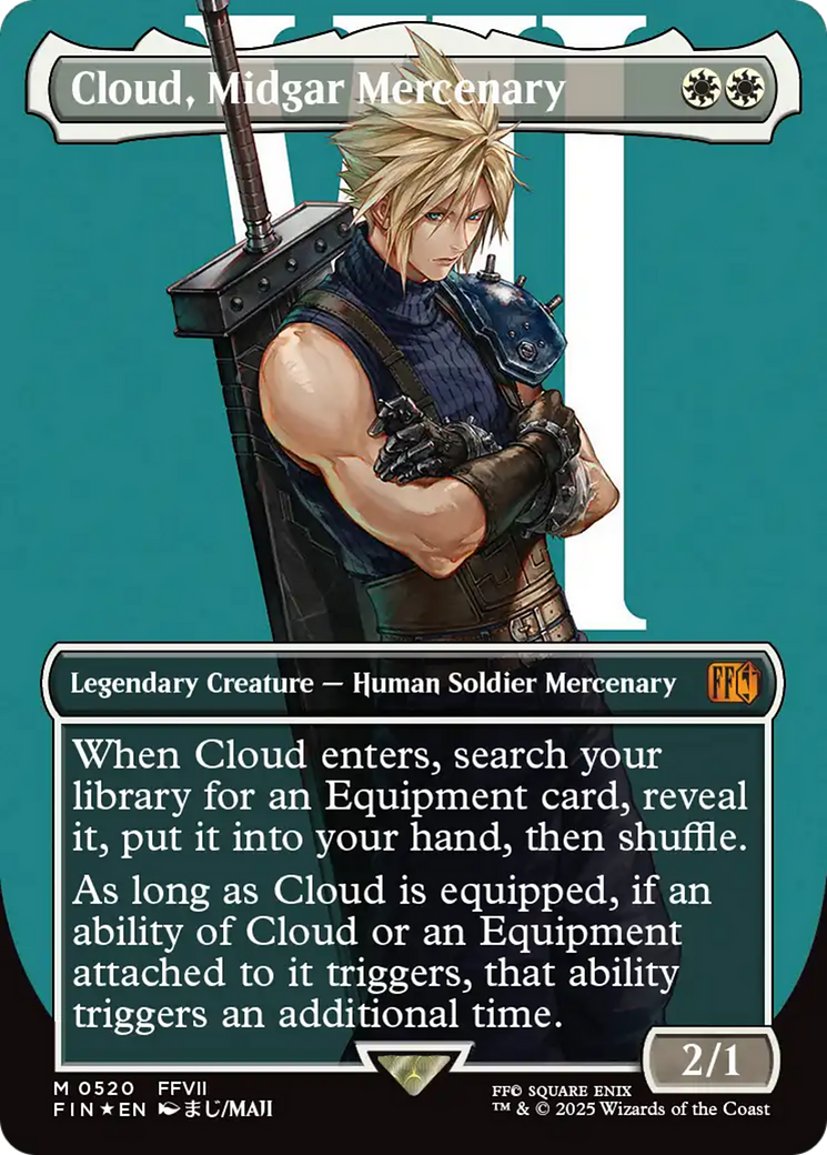 Cloud, Midgar Mercenary (Borderless) (Surge Foil) [FINAL FANTASY] | Exor Games New Glasgow