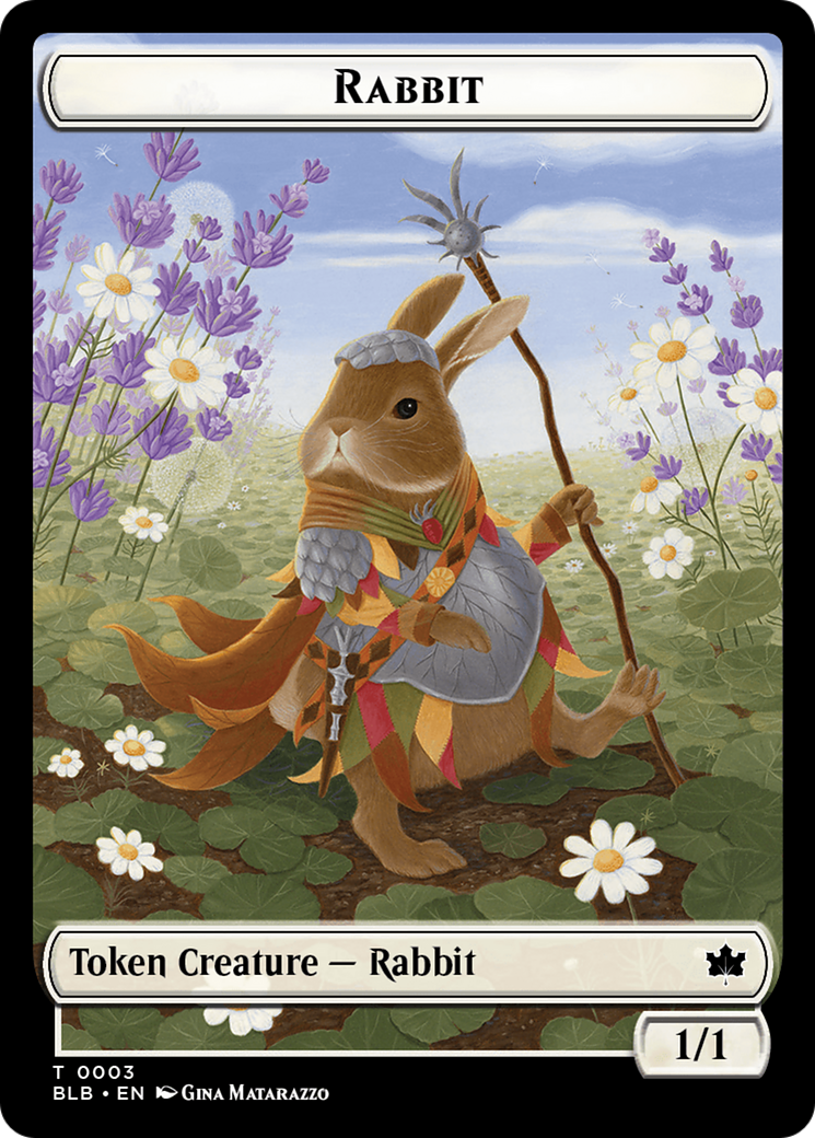 Rabbit // Poison Counter Double-Sided Token [Bloomburrow Commander Tokens] | Exor Games New Glasgow