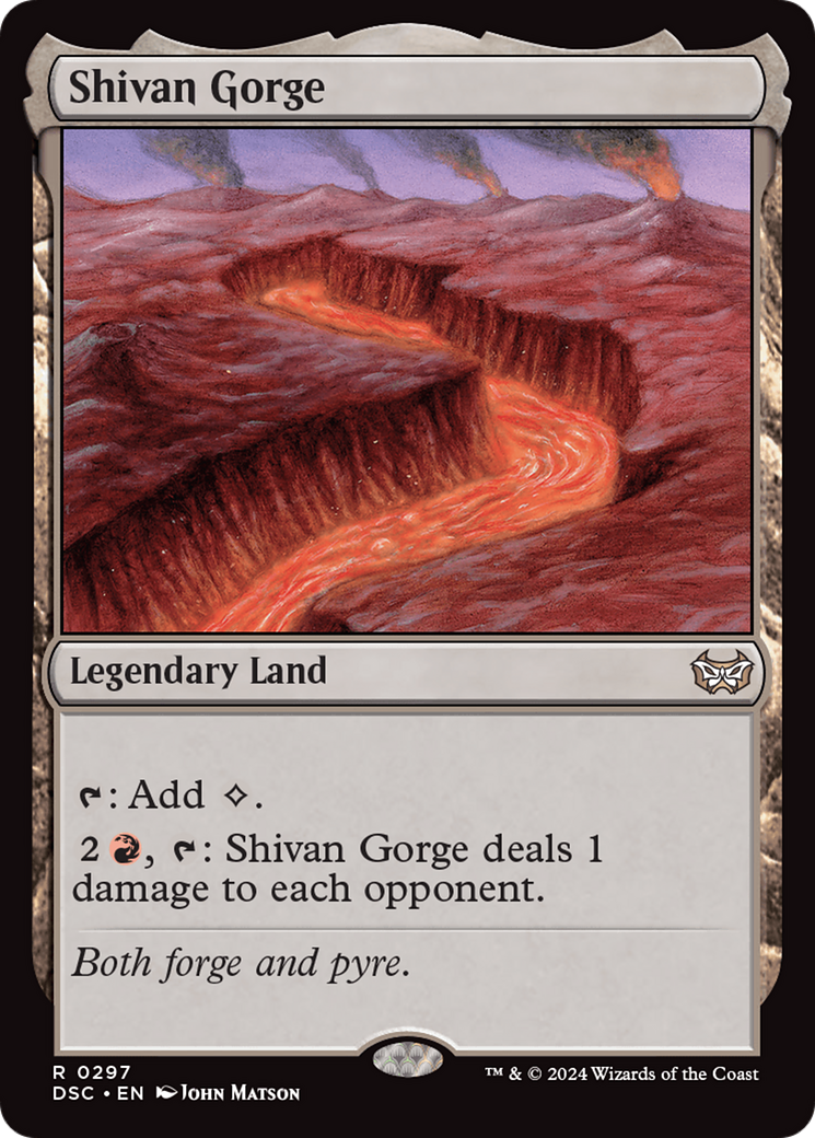 Shivan Gorge [Duskmourn: House of Horror Commander] | Exor Games New Glasgow